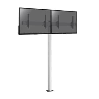 Support Sur Pied Pour 2 Écrans TV 50'' - 55'' - Hauteur 240cm - à Visser