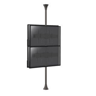 Support Sol-plafond Inclinable Pour 4 Écrans TV  Back To Back 32'' - 75'' - Vesa Max 600x400