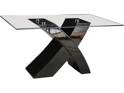 Table Repas "mona" - 150 X 90 X 74 Cm - Noir