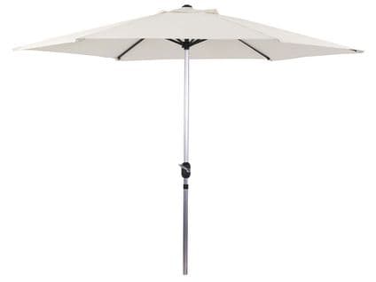 Parasol Jardin Droit Alu "sol" - Rond - Ø 3m - Ecru