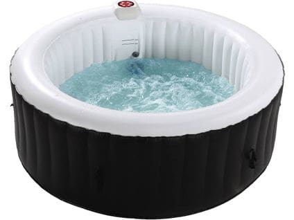 Spa Gonflable "saint Tropez" En Pvc - 4 Places - Noir