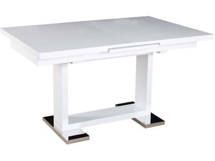 Table Repas Extensible "toda" - 140/180 X 90 X 77 Cm - Blanc