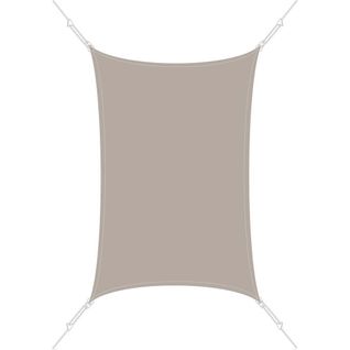 Voile D'ombrage Rectangle 3 X 4,5m Taupe