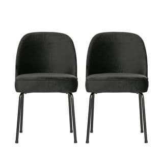 Lot De 2 Chaises Design En Velours