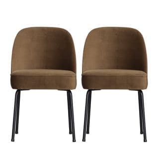 Lot De 2 Chaises Design En Velours