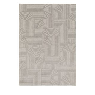 Elliot Ii - Tapis Contemporain à Motif Géométrique - Couleur - Gris Clair, Dimensions - 200x290 Cm