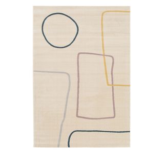 Carla - Tapis Contemporain à Motif Géométrique - Couleur - Multicolore, Dimensions - 120x170 Cm
