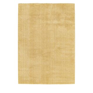 Assia - Tapis à Poil Long - Couleur - Jaune Moutarde, Dimensions - 120x170 Cm