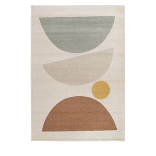 Léo - Tapis Contemporain à Motif Géométrique - Couleur - Multicolore, Dimensions - 120x170 Cm