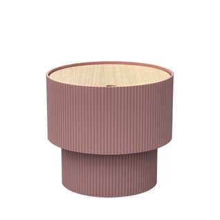 Sand I - Table D'appoint Avec Rangement En Bois Ø38,5cm - Couleur - Terracotta