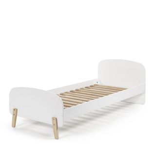 Aulia - Lit Enfant En Bois 90x200cm - Couleur - Blanc