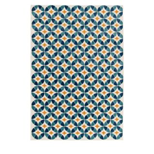 Morpho - Tapis Intérieur Et Extérieur Art Déco - Couleur - Bleu, Dimensions - 160x230 Cm