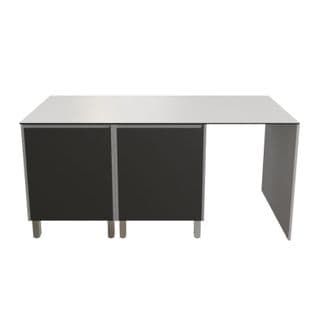 Cuisine D'été En Inox Kx07 - 180 Cm Avec Emplacement Frigo