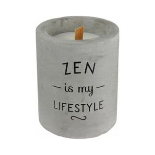 Bougie Senteur Linge Frais Pot En Ciment Zen Is My Lifestyle