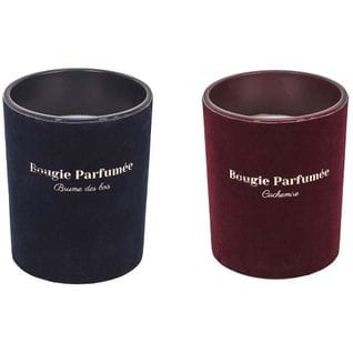 Bougie Parfumée 10 X 12.5 Cm Velours (lot De 2)