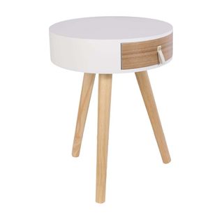 Chevet En Bois Scandinave Nora (lot De 2) Blanc