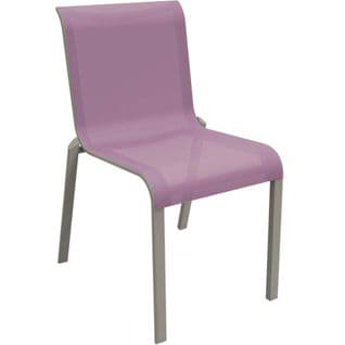 Chaises Pour L'extérieur En Aluminium Cauro Taupe, Lilas