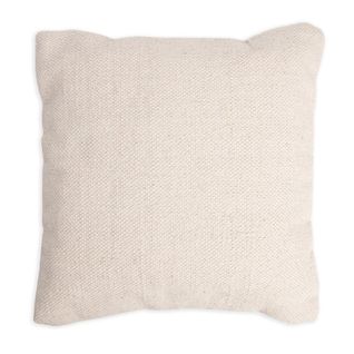 Housse De Coussin 100% Coton 40 X 40 Cm Trame Canevas Gris Clair