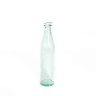 Vase Verre Recyclé 39 X 9 Cm Forme Bouteille Transparent