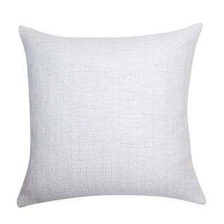 Housse De Coussin 60 X 60 Cm Blanc Fil Lurex Argenté