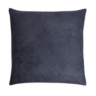 Housse De Coussin 60 X 60 Cm Suédine Uni Bleu Foncé