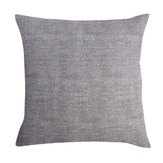 Housse De Coussin 40 X 40 Cm Polycoton Recyclé Aspect Chine Gris Fumé