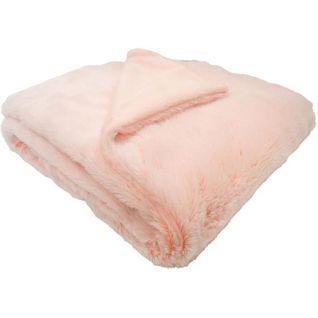 Couverture Snow Doublée Microdoux 75 X 100 Cm Lait Fraise