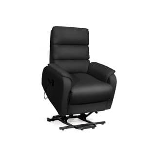 Fauteuil Relax Releveur Simili Cuir Noir - Verso