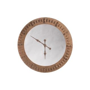 Horloge Miroir Bois Naturel - Rundi