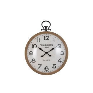 Horloge Murale Bois Naturel Taille L - Pecari