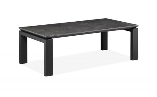 Table Basse Céramique Grise Anthracite Pieds Métal - Ceramik