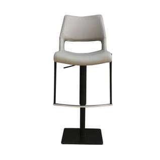 Tabouret De Bar Simili Gris Clair - Yoru Grey