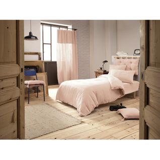 Housse De Couette Gaze De Coton Double 140 X 200 Cm Rose - Pepa 1