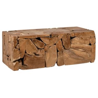 Table Basse Rectangulaire 60 X 120 Cm En Bois De Teck - Tekku 2