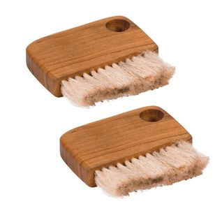 Lot De 2 Petites Brosses En Bois De Teck Et Fibre D’ananas - Zuko 02