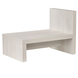 Table De Chevet Asymétrique Décor Bois Cerisier Blanchi - Bronx 4358