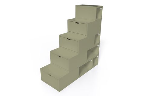 Escalier Cube De Rangement Hauteur 125 Cm  Taupe