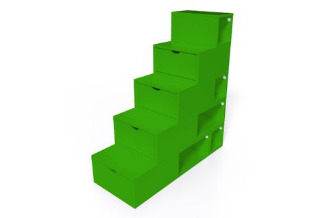 Escalier Cube De Rangement Hauteur 125 Cm  Vert