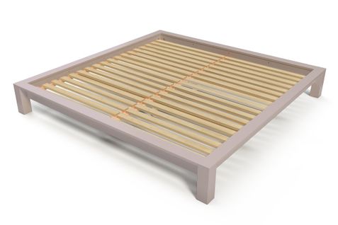 Lit King Size 200 X 200 Cm Bois, Couleur: Violet Pastel, Dimensions: 200x200