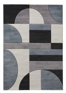 Tapis 160x230 cm SEATTLE Bleu/gris