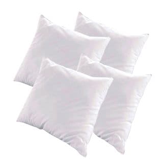 Lot De 4 Oreillers Alaska 60x60 Cm Fibres Creuses Polyester