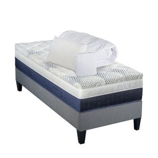 Pack Castellane 90x200 Cm Matelas Mousse + Sommier Bois + Accessoires