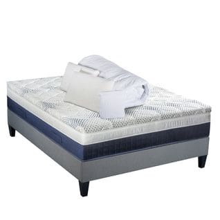 Pack Castellane 160x200 Cm Matelas Mousse + Sommier Bois + Accessoires