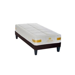 Ensemble Suite Impériale 90x200 Cm Matelas Mousse + Sommier Bois