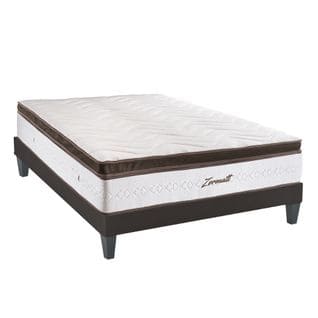 Ensemble Zermatt 140x190 Cm Matelas Mousse + Sommier Bois