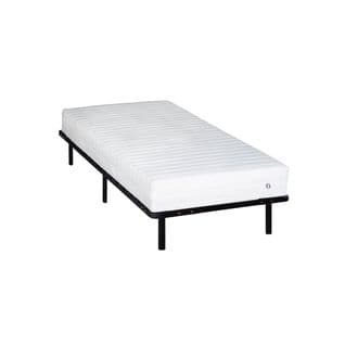 Ensemble Klo 90x200 Cm Matelas Mousse Haute Densité + Sommier Métal