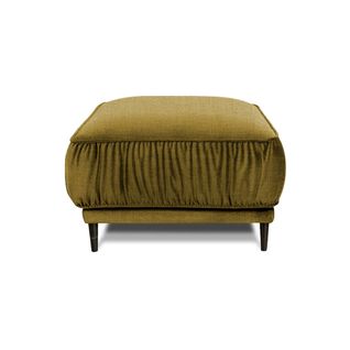 Pouf Taille S Fiorenzo Tissu Jaune