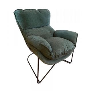 Easy - Fauteuil En Velours Vert