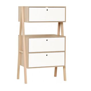 Commode 3 Tiroirs Spot - Blanc