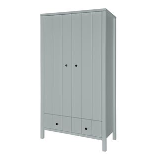 Armoire 2 Portes 2 Tiroirs Allpin - Gris